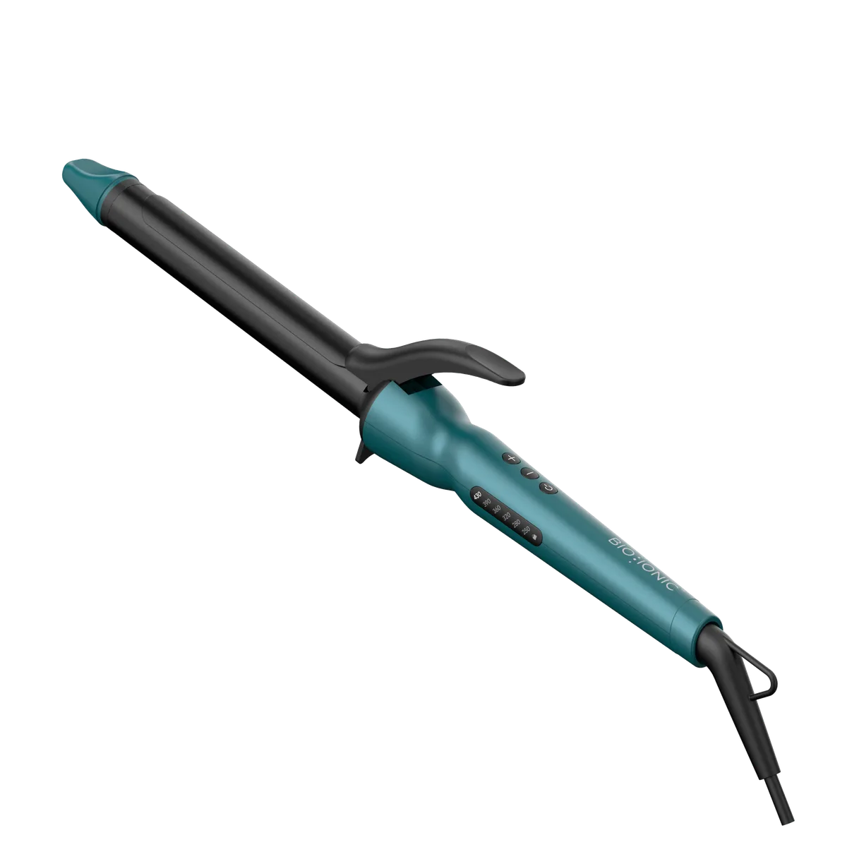 Teal Bio Ionic Teal Tides one-inch long-barrel curling iron