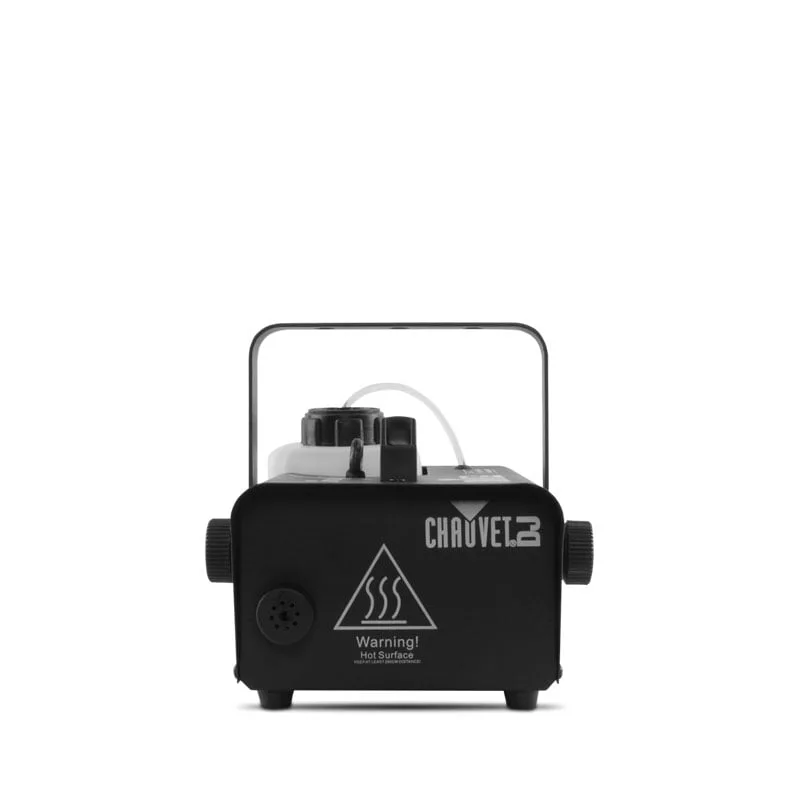 Chauvet DJ Hurricane 1200 black fog machine with front nozzle and carry bracket