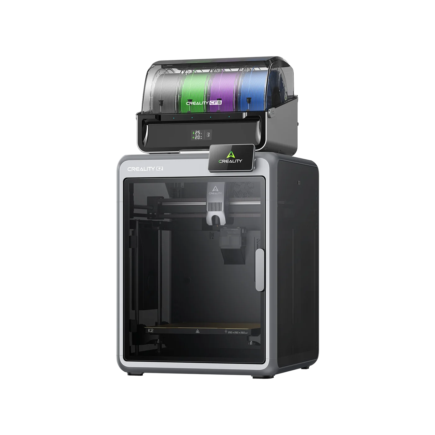 Creality K2 Combo enclosed printer and its included CFS filament system