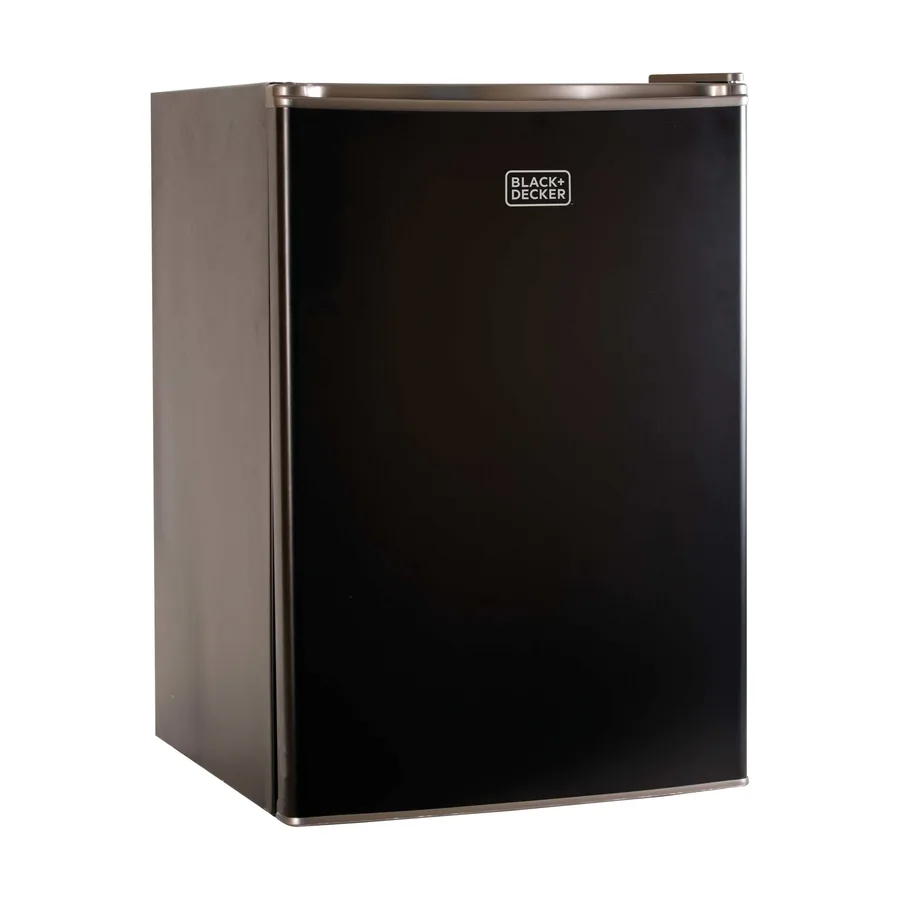 Black BLACK+DECKER 2.5 cubic foot compact refrigerator