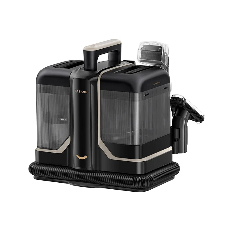 Dreame N10 portable spot cleaner with two tanks, carry handle and wrapped hose