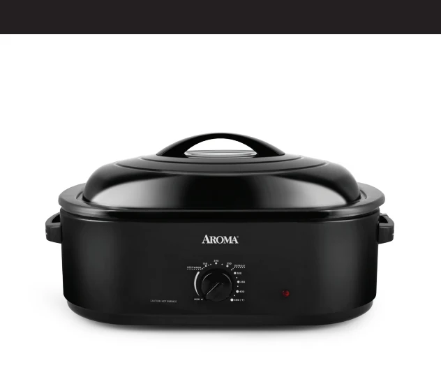 Black AROMA ART-718R 18-quart electric roaster oven