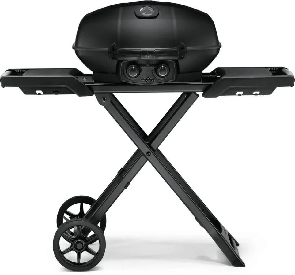 Napoleon Phantom TravelQ PRO285X matte-black portable grill and folding cart