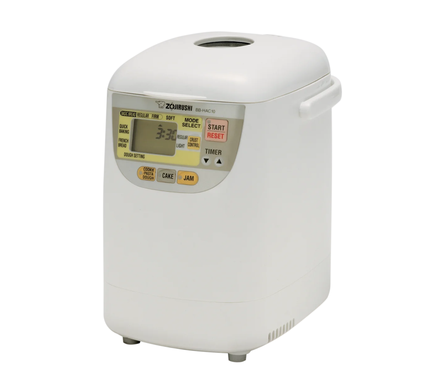 White Zojirushi BB-HAC10 Mini bread machine